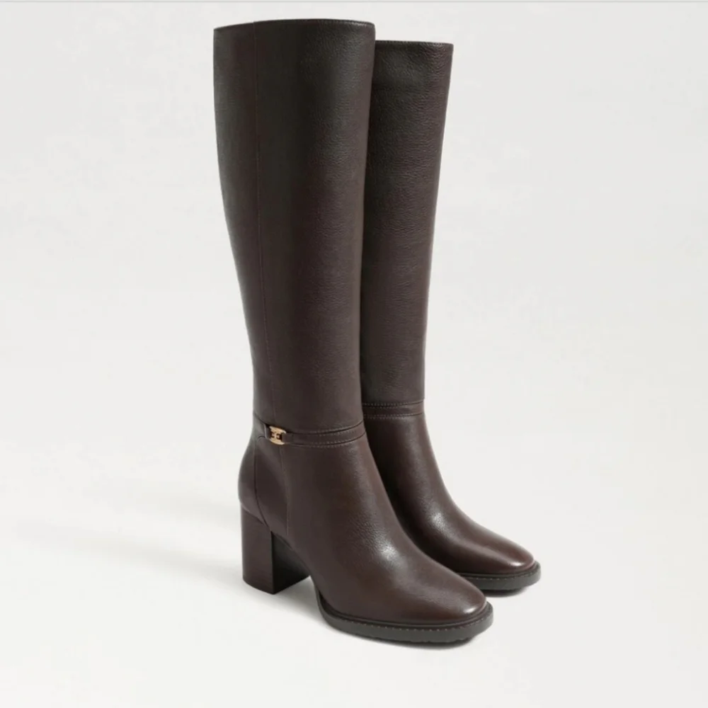 Sam Edelman Elsy Knee High Boot Sable Brown Size 6 Medium Brand New - Picture 7 of 7